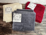 VOSSEN Frotteeware - Sensa Green Bestickung - "Vegan Life" Duschtuch, Badetuch, Handtuch